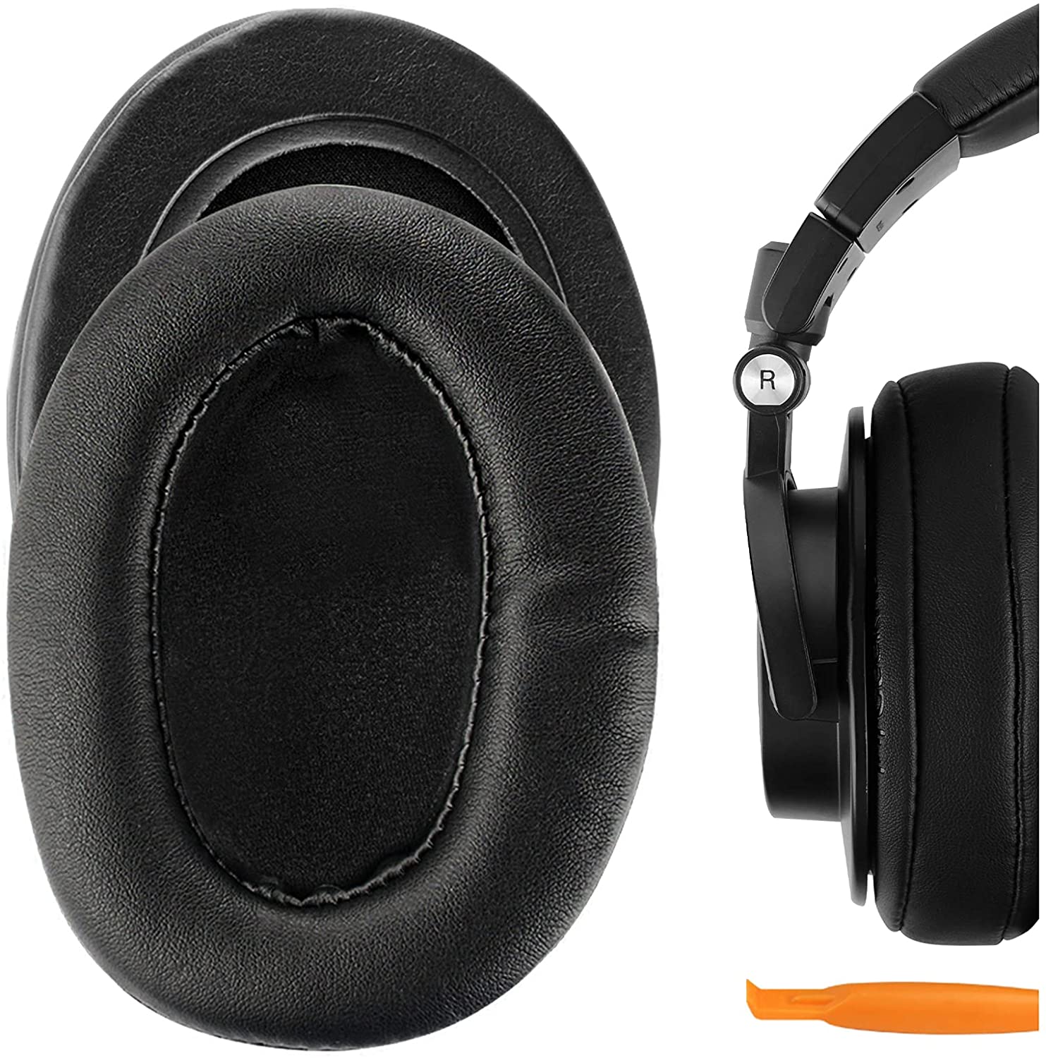 Audio Technica Headphone Ath-M20X - แผ่นรองหูฟังหนังโปรตีนคุณภาพสูงสำหรับหูฟัง Audio-Technica ATH-M50X M40X M30X M20X