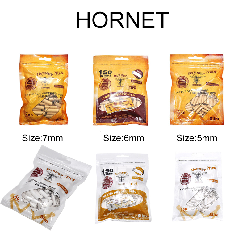 Dry Herb Vaping Accessories - HORNET DANGER ไส้กรองบุหรี่แบบธรรมชาติ ขนาด 5 มม./6
