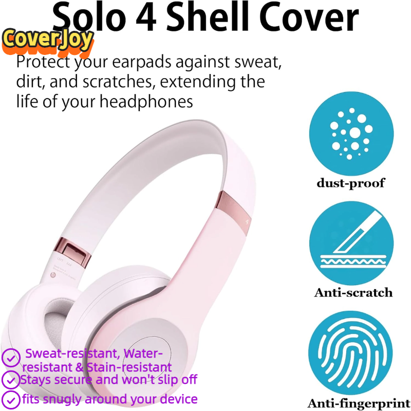 Beats Headphone Solo 4 - คัฟเวอร์จอยใหม่สำหรับบีทส์โซโล 4 ซิลิโคนหูฟังป้องกันกรณีกันกระแทกปลอกแขนอุปกรณ์เสริมชุดหูฟังตัวป้องกัน