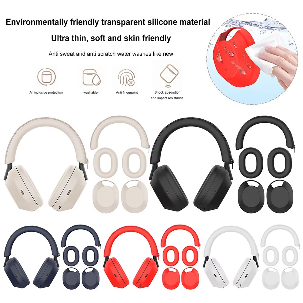 Sony Headphone Wh-1000Xm5 - เคสป้องกันหูฟัง ปลอกหุ้มสายคาดศีรษะสำหรับหูฟัง Sony WH-1000XM5 ซิลิโคนครอบหูฟัง เคสหูฟัง