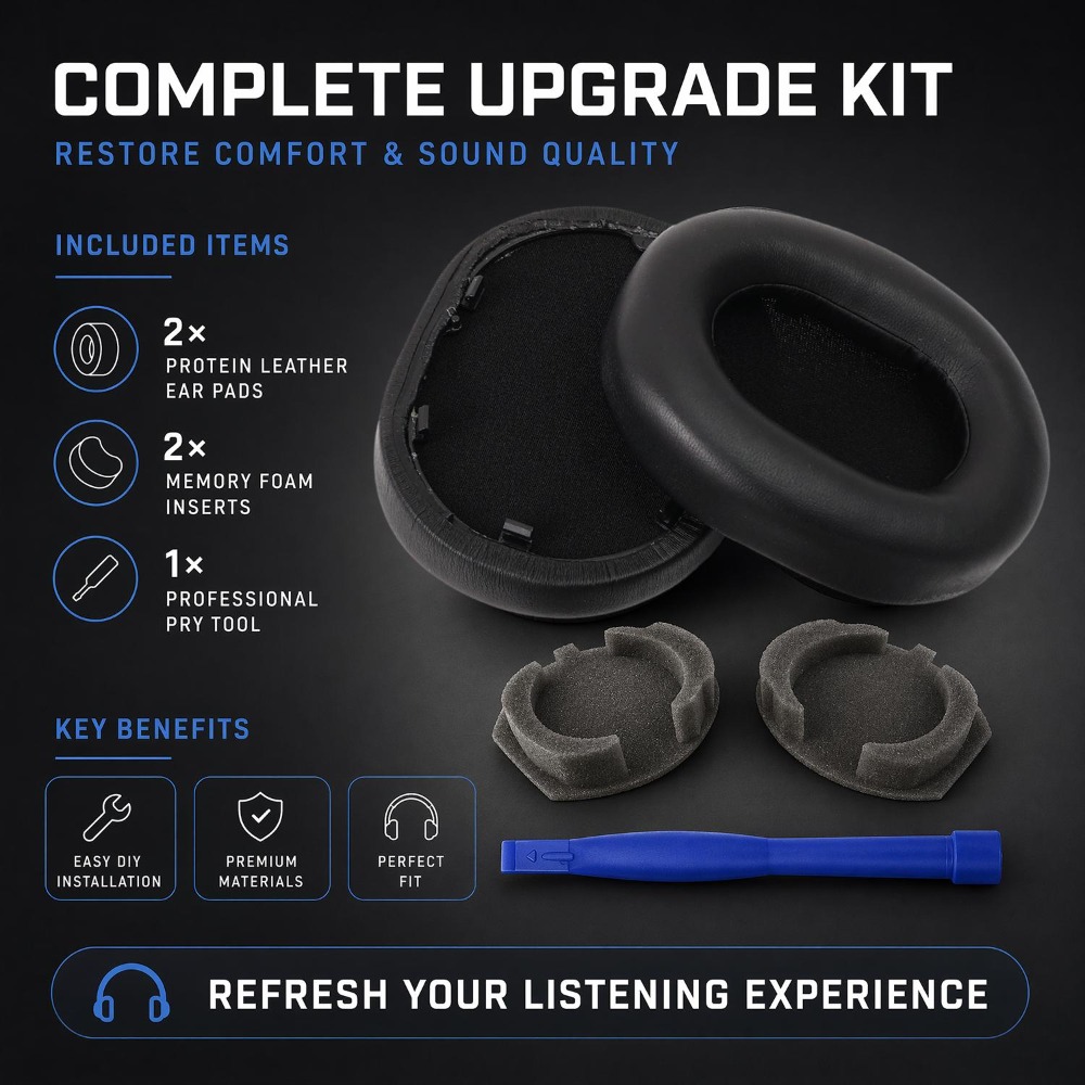 1 คู่เปลี่ยนแผ่นรองหูฟังสำหรับ - Sony Headphone Wh-1000Xm5 บทวิจารณ์และราคา