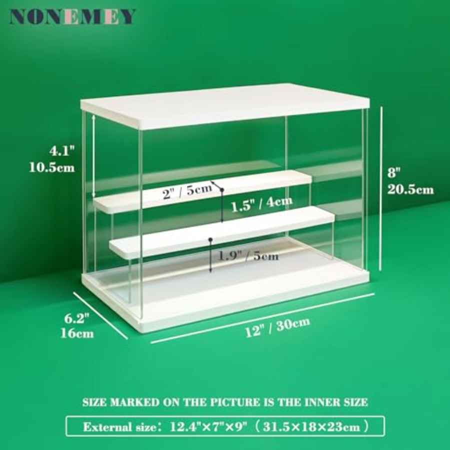 ตู้โชว์อะคริลิกใสพร้อมไฟ LED 2 - Battery Case Storage บทวิจารณ์และราคา